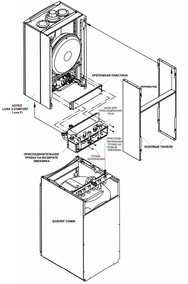 Емкостной водонагреватель BAXI COMBI 80 KSL71408471 - купить с ...