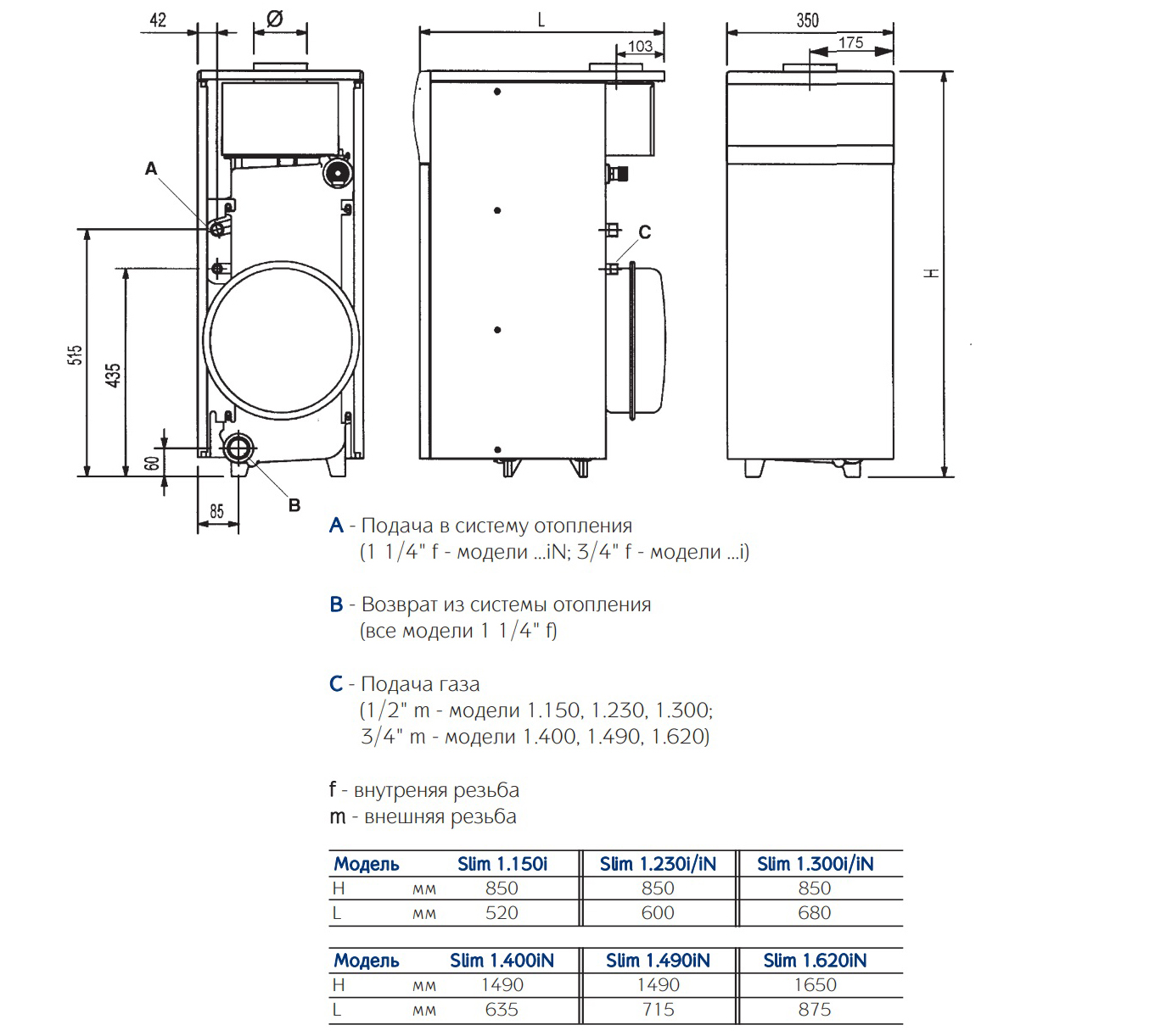 Котел Baxi Slim 1.620 Купить