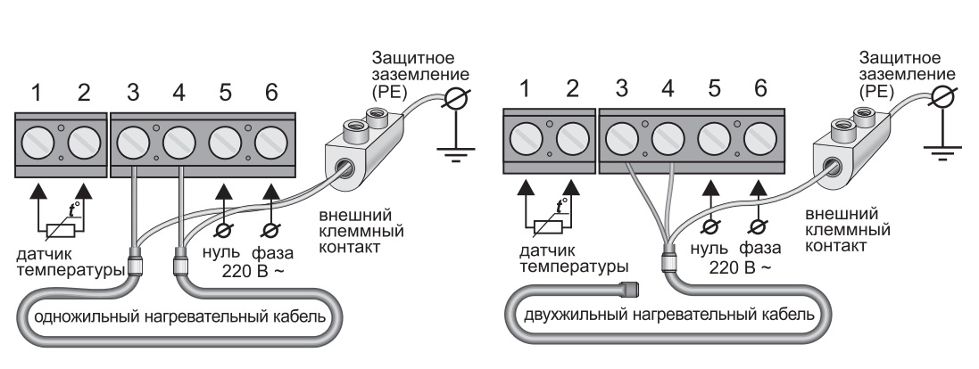 Схема подключения электронного термостата Термостат Теплолюкс TP 510 функц. любимая темп., механический белый 100035575300