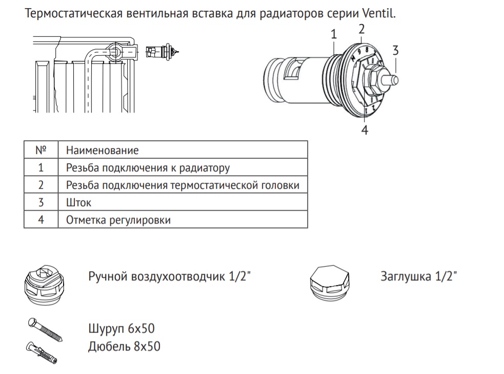 Радиатор панельный Uni-Fitt Ventil 22 тип 500 х 800 мм 922V5080 .
