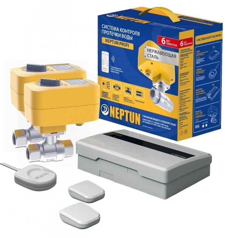 

Система контроля протечек Neptun ССТ Profi 3/4" WiFi 43054104000010
