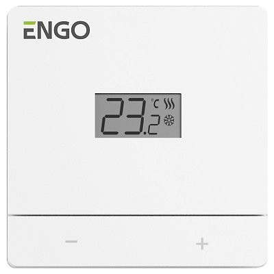 Термостат Salus ENGO Easy комнатный накладной с дисплеем белый