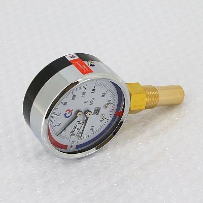 Термоманометр Росма ТМТБ- 31P.1 63/10 (1/2", 10 бар, 120'С, 2,5) радиальный