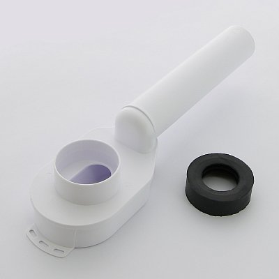 Сифон McAlpine для писсуаров вакуумный с манж. уплот. вход 50 мм, выход верт. 50 мм