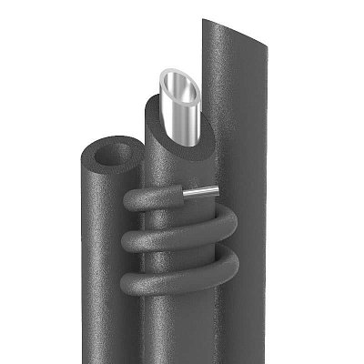 Трубки теплоизоляционные 2 метра Energoflex Super ROLS ISOMARKET внутренний диаметр изоляции 64 мм толщина 25 мм