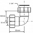 Отвод McAlpine на 90 1 1/4" х 32 мм компрессионный