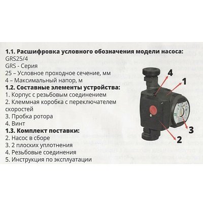 Насос циркуляционный Pumpman GRS 20/6-130 с гайками