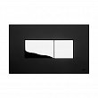 Кнопка смыва OLI KARISMA 641017 пневматическая пластик черный/хром soft-touch